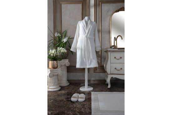 CLERTO S/M BEDEN BORNOZ KREM - 2