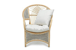 COBANA İKİLİ KOLTUK 125x82x91cm+TEKLİ KOLTUK 75x82x91cm (2 ADET)+ORTA SEHPA 69x69x57cm ESKİTME BEYAZ - 15