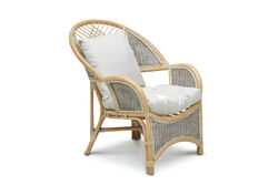 COBANA İKİLİ KOLTUK 125x82x91cm+TEKLİ KOLTUK 75x82x91cm (2 ADET)+ORTA SEHPA 69x69x57cm ESKİTME BEYAZ - 18