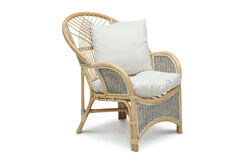 COBANA İKİLİ KOLTUK 125x82x91cm+TEKLİ KOLTUK 75x82x91cm (2 ADET)+ORTA SEHPA 69x69x57cm ESKİTME BEYAZ - 19