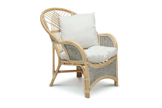 COBANA İKİLİ KOLTUK 125x82x91cm+TEKLİ KOLTUK 75x82x91cm (2 ADET)+ORTA SEHPA 69x69x57cm ESKİTME BEYAZ - 19