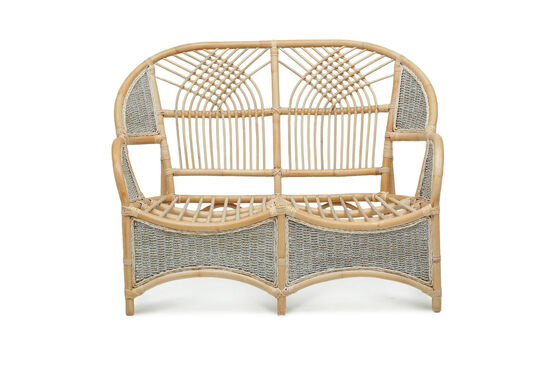 COBANA İKİLİ KOLTUK 125x82x91cm+TEKLİ KOLTUK 75x82x91cm (2 ADET)+ORTA SEHPA 69x69x57cm ESKİTME BEYAZ - 20