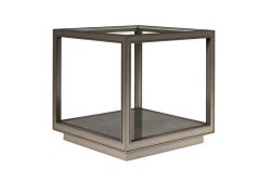 COVE YAN SEHPA GRİ CAMLI KARE 66x66x64cm 349303-2743 - 8