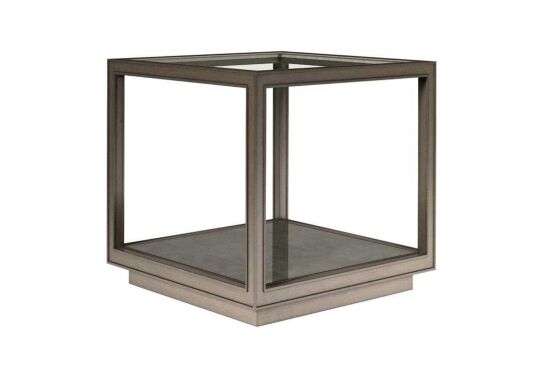 COVE YAN SEHPA GRİ CAMLI KARE 66x66x64cm 349303-2743 - 8