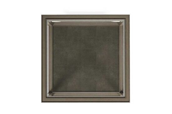 COVE YAN SEHPA GRİ CAMLI KARE 66x66x64cm 349303-2743 - 3