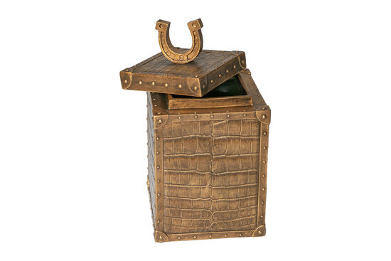 CROCO DEKORATIF KUTU GOLD 14x14x25.5cm - 4