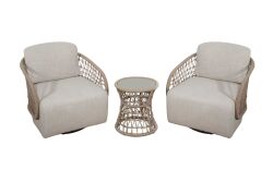 CS01 ELY FİSKOS SET 2 SANDALYE+SEHPA 84x74x73-45x45x45cm - 2