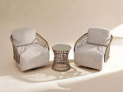 CS01 ELY FİSKOS SET 2 SANDALYE+SEHPA 84x74x73-45x45x45cm - KOLTUK TAKIM
