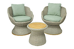 CS02 NORA-2 FİSKOS SET 2 SANDALYE+SEHPA 79x79x79-50x50x45cm - 5