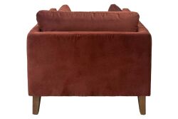 CURL TEKLİ KOLTUK BORDO 85x90x67cm (NAPOLİ 219) - 7