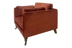 CURL TEKLİ KOLTUK BORDO 85x90x67cm (NAPOLİ 219) - 4
