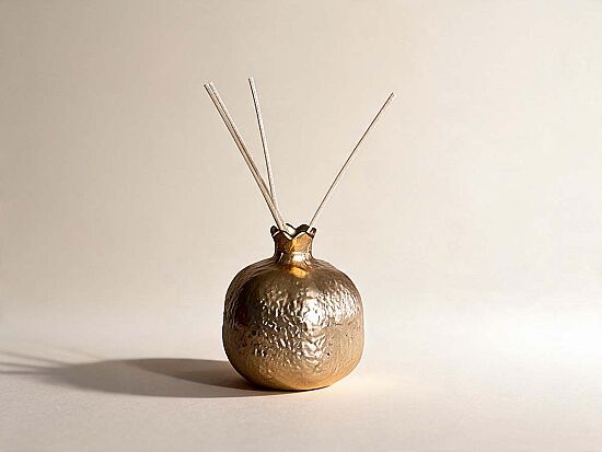 DEKORATİF NAR 10X10 CM GOLD - 1