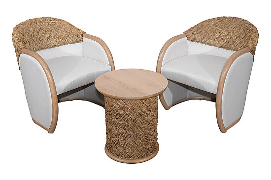 DEVON FİSKOS SET 2 SANDALYE 68x63x78cm + SEHPA 50x50x55cm EQ 25 014-15-S - 3
