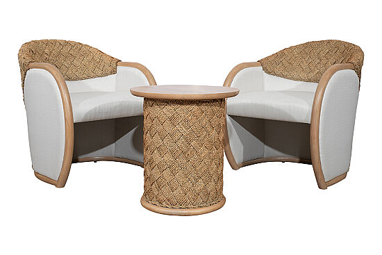 DEVON FİSKOS SET 2 SANDALYE 68x63x78cm + SEHPA 50x50x55cm EQ 25 014-15-S - 2