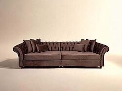 DORTLU KOLTUK KAHVE 117x315x78cm FOR ( LETTO 2607) - KERVAN