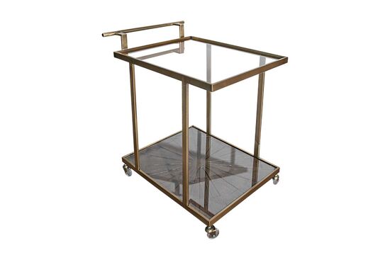 ELEGANCE SERVİS ARABASI DİKDÖRTGEN PİRİNÇ ESKİTME (73x50 H:81,5cm) - 3