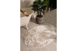 ELLOY OVAL PASPAS EKRU-BEJ-SİLVER 90x120cm - 4