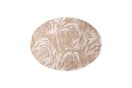ELLOY OVAL PASPAS EKRU-BEJ-SİLVER 90x120cm - 2