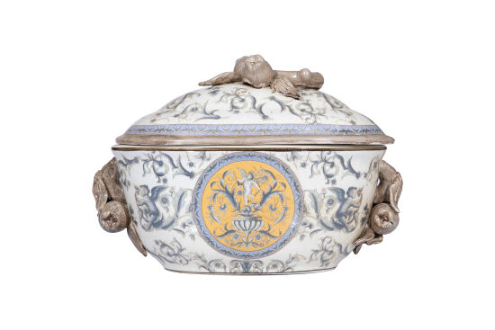ELMORA DEKORATİF OVAL KUTU 29X16X9 CM CA078 - 2