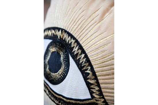 EVIL EYE KIRLENT ( ACHSH320 ) BEJ 45X45 CM - 3