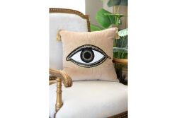 EVIL EYE KIRLENT ( ACHSH320 ) BEJ 45X45 CM - 6