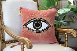 EVIL EYE KIRLENT ( ACHSH321 ) BAKIR 45X45 CM - 5
