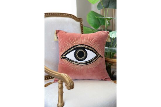 EVIL EYE KIRLENT ( ACHSH321 ) BAKIR 45X45 CM - 6
