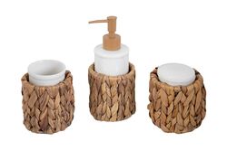 F-801 BANYO SET 3'LÜ (SIVI SABUNLUK-DİŞ FIRÇALIK-PAMUKLUK) - 