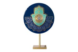 FATMA ANANIN ELİ AYAKLI DEKORATİF OBJE MAVİ 18x26 CM - 3