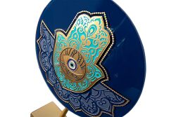 FATMA ANANIN ELİ AYAKLI DEKORATİF OBJE MAVİ 18x26 CM - 2