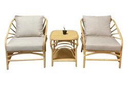FİSKOS SET 2 SANDALYE+SEHPA 72x80x84.5cm-56x56x56cm 962 B - 2
