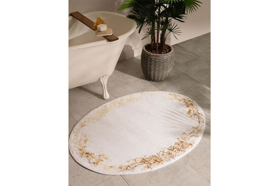 FLORA OVAL PASPAS EKRU-GOLD 90x120cm - 5