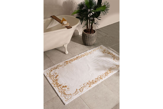 FLORA PASPAS EKRU-GOLD 80x150cm - 5