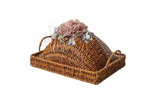 FLORAL KAPAKLI DİKD. TEPSİ (S) 22X31 CM (SPT-279) - 2