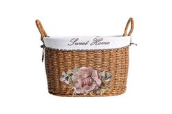 FLORAL KULPLU OVAL SEPET (L) 40X30X24 CM (SPT-319) - 3