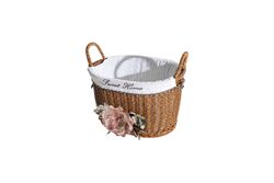 FLORAL KULPLU OVAL SEPET (S) 28X18X16 CM (SPT-319) - 2