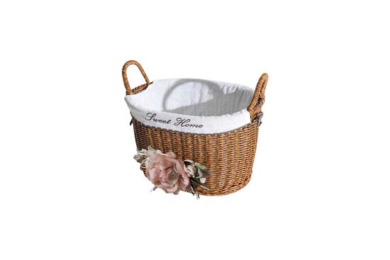 FLORAL KULPLU OVAL SEPET (S) 28X18X16 CM (SPT-319) - 2