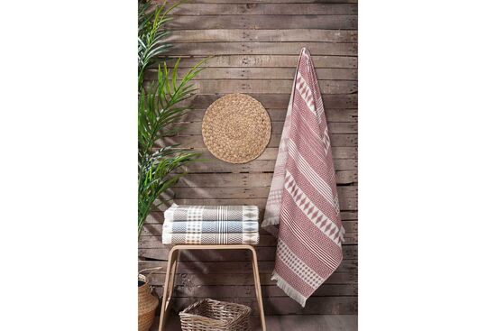 FOLDEN 70X140 PESTEMAL HAVLU KAHVE (STK) - 1