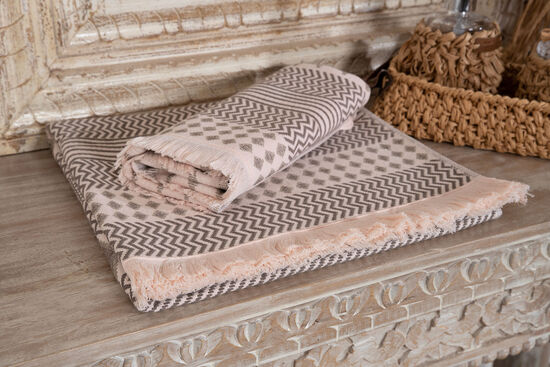 FOLDEN PESTAMAL HAVLU SET 2 PRC KAHVE (50X80 + 70X140) - 1