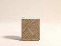 GARRİSON YAN SEHPA KARE KAHVE 46x46x64cm 322309-1302 - KERVAN