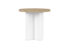 GARRİSON YUVARLAK YAN SEHPA BEYAZ 67x67x64cm 322303-1317 - 5