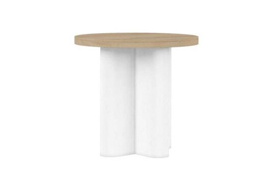 GARRİSON YUVARLAK YAN SEHPA BEYAZ 67x67x64cm 322303-1317 - 5