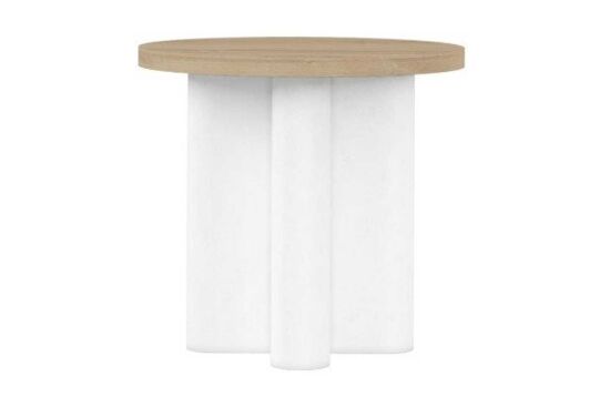 GARRİSON YUVARLAK YAN SEHPA BEYAZ 67x67x64cm 322303-1317 - 4