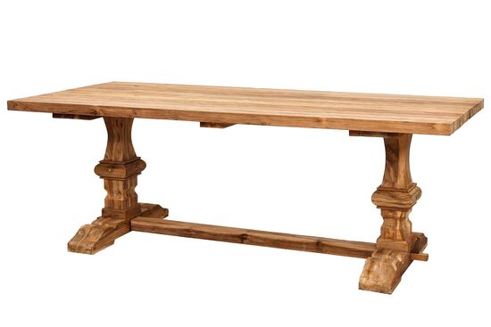 GENEVO YEMEK MASASI TEAK 220x100x78cm - 5