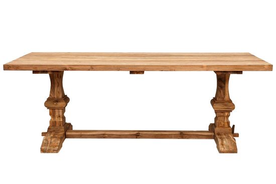 GENEVO YEMEK MASASI TEAK 220x100x78cm - 6