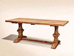 GENEVO YEMEK MASASI TEAK 220x100x78cm - KERVAN