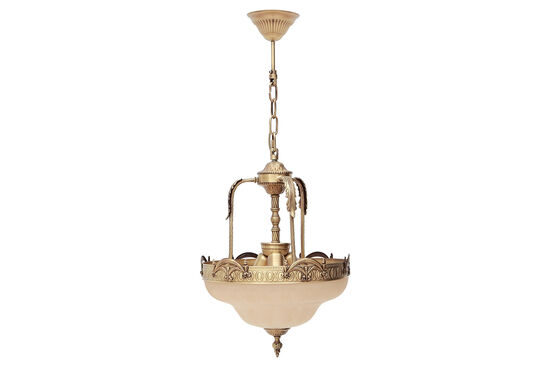 GS-T TEK GOBEK CAMLI AVIZE 37x83cm KOYU ANTİK - 2