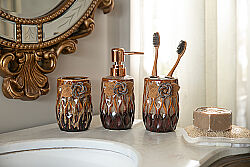 GÜLLÜ ZYA1997-5 BANYO SET 3'LÜ (SIVI SABUNLUK-DIS FIRCALIK-PAMUKLUK) - 5