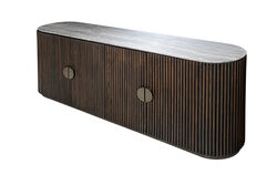 HAY KONSOL 4 KAPILI KAHVERENGİ GRİ MERMER 40x192x78cm SB231037_BND - 7