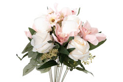 HD9187 BUKET ÇİÇEK PEMBE-BEYAZ 48cm - 2